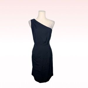 JCREW Black One Shoulder Dress (Sz 2)